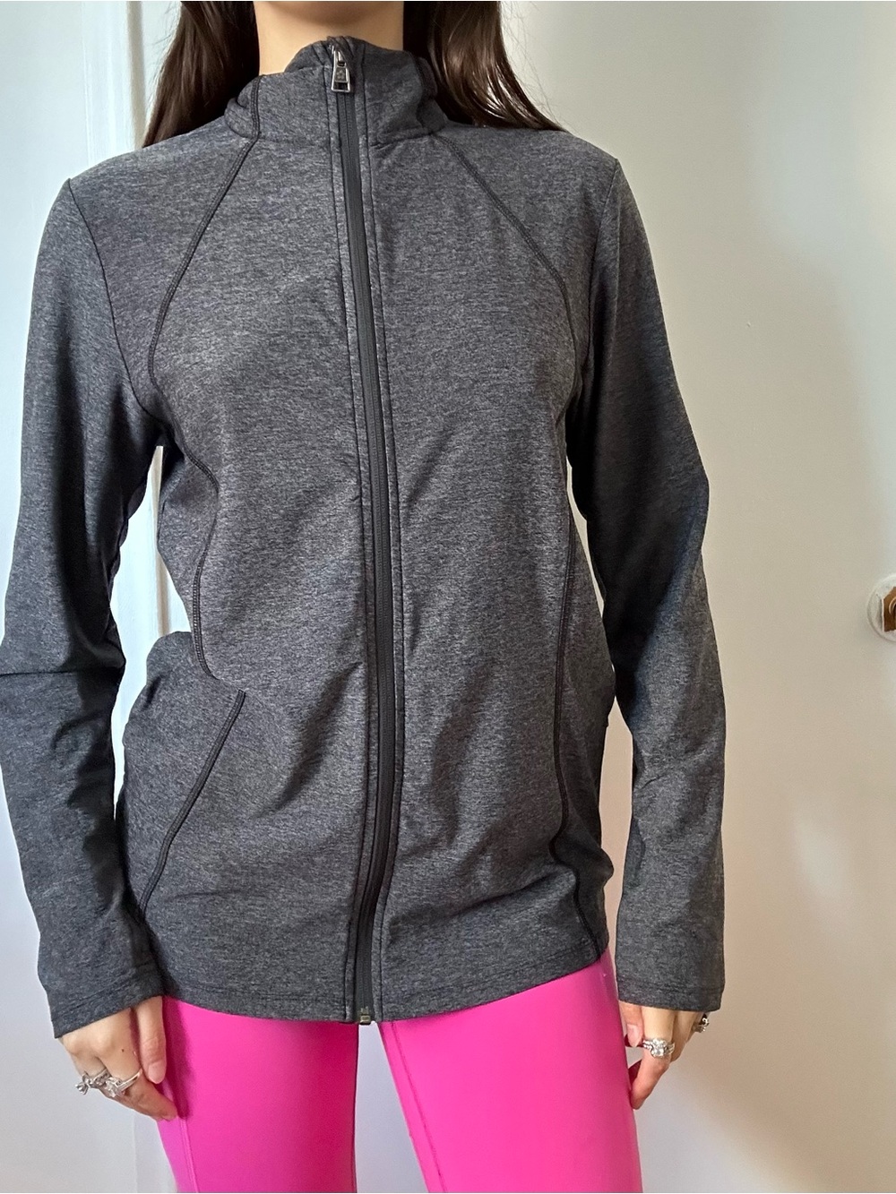 💜 Tuff Athletics Workout Jacket Grey | Size Large
